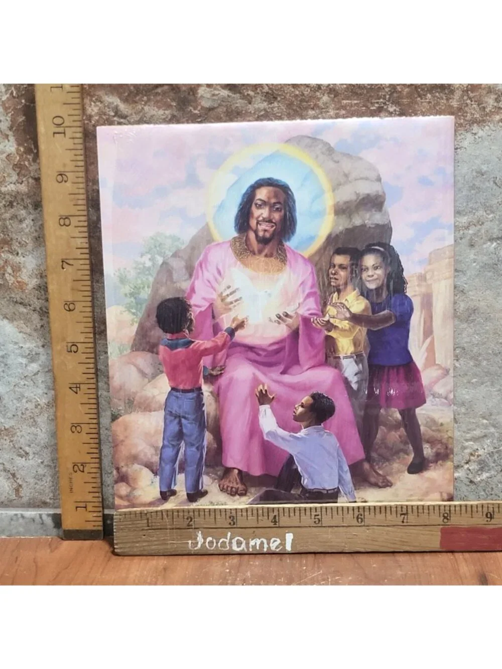 Vintage Unframed Let the Children Come Art Print 1993